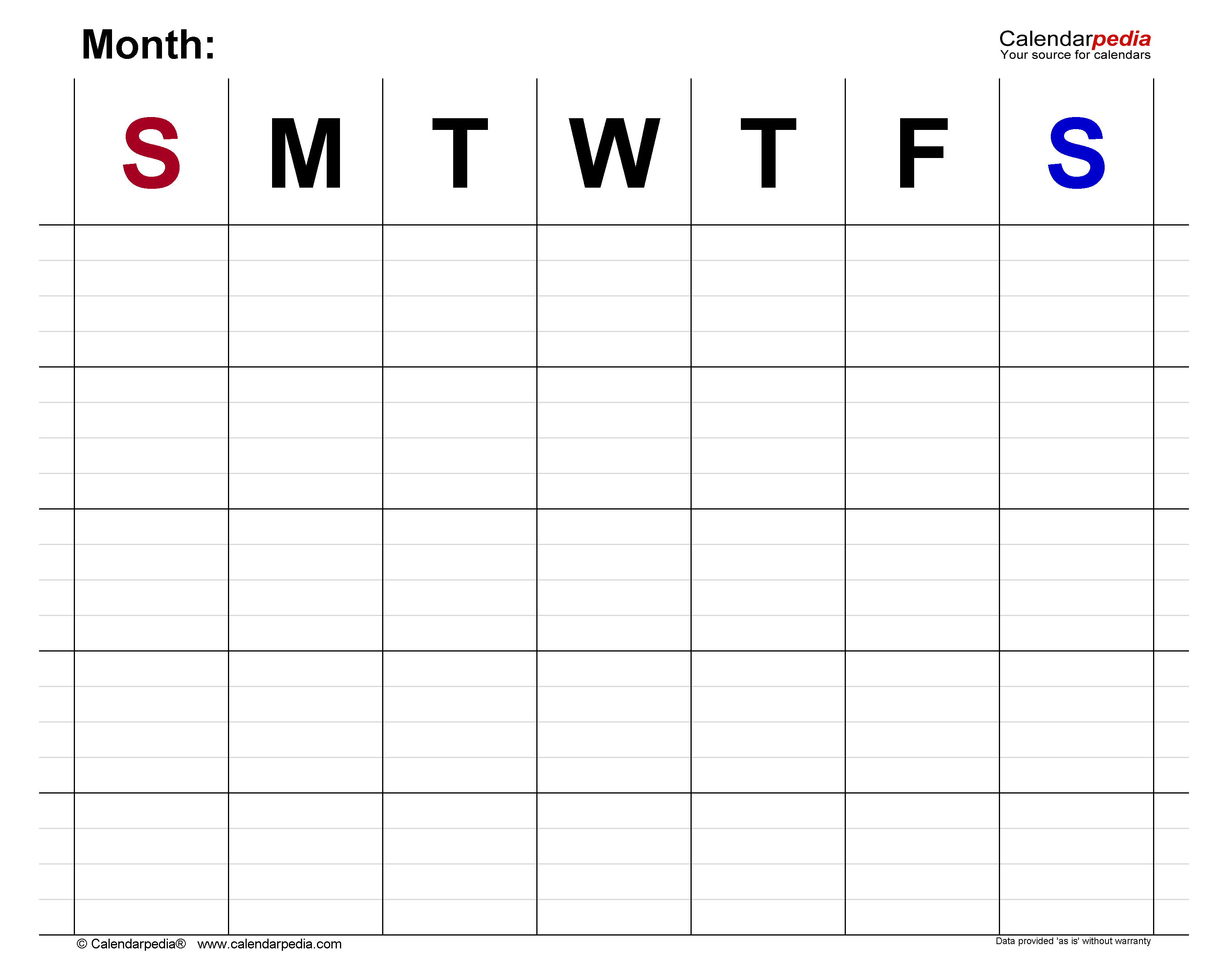 Detail 2019 Monthly Calendar Template Excel Nomer 27