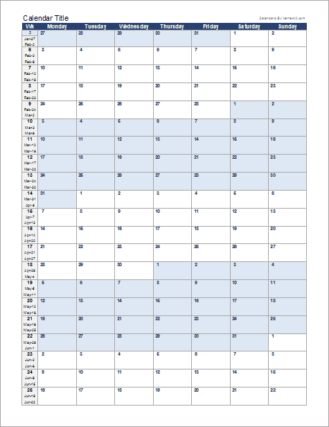 Detail 2019 Monthly Calendar Template Excel Free Download Nomer 50