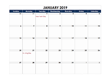 Detail 2019 Planner Template Excel Nomer 4