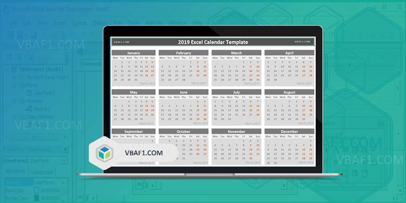 Detail 2019 Planner Template Excel Nomer 28