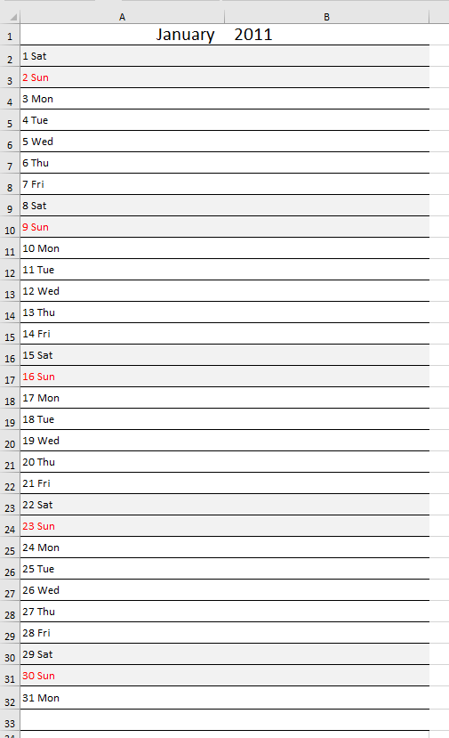 Detail 2019 Planner Template Excel Nomer 30