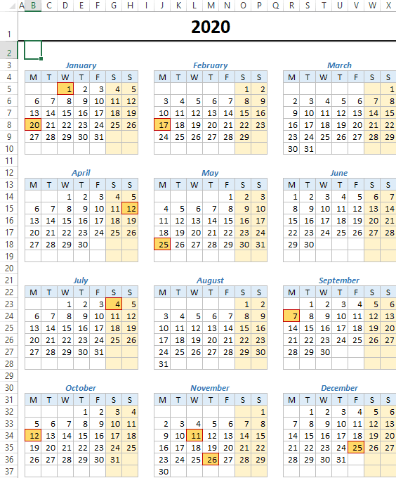 Detail 2019 Planner Template Excel Nomer 36