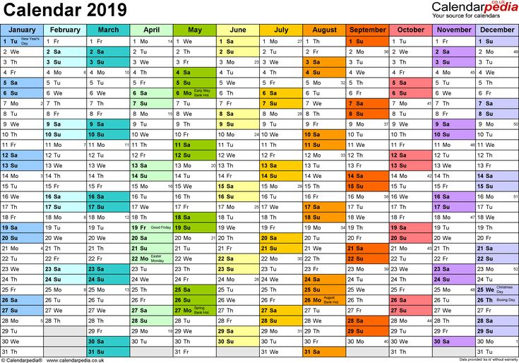 Detail 2019 Planner Template Excel Nomer 5