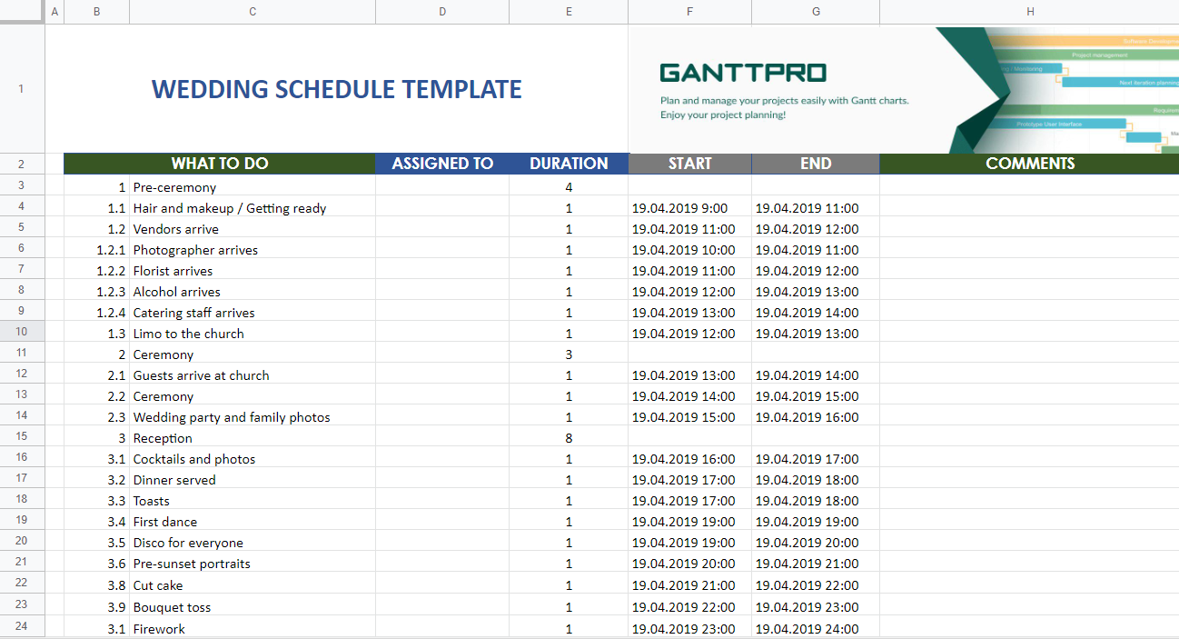 Detail 2019 Planner Template Excel Nomer 37