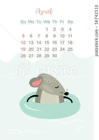 Detail 2020 Calendar Cute Template Nomer 48