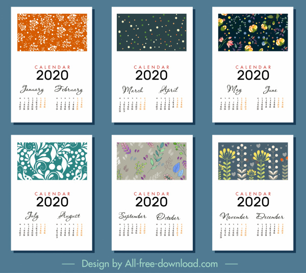 2020 Calendar Template Ai - KibrisPDR