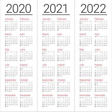 Download 2020 Calendar Template Ai Nomer 14