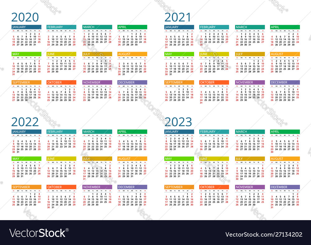 Detail 2020 Calendar Template Ai Nomer 29