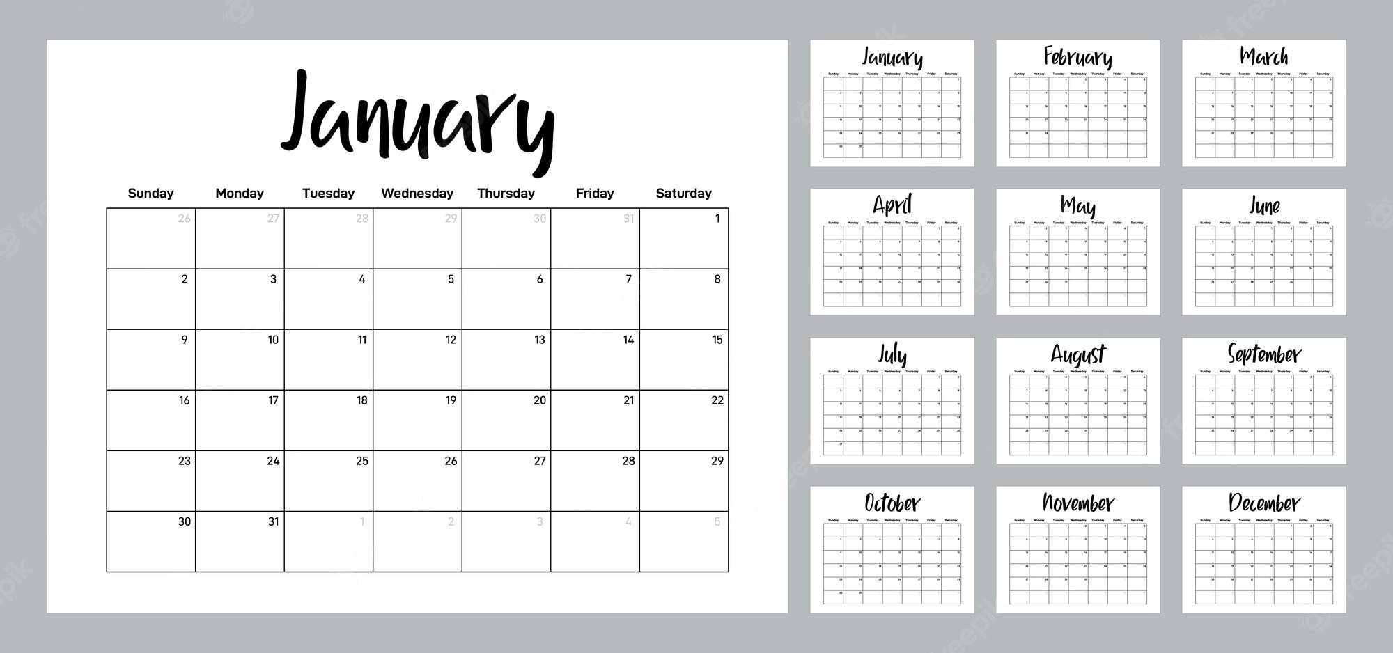 Detail 2020 Calendar Template Ai Nomer 37