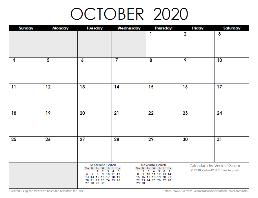 Detail 2020 Daily Calendar Excel Template Nomer 16