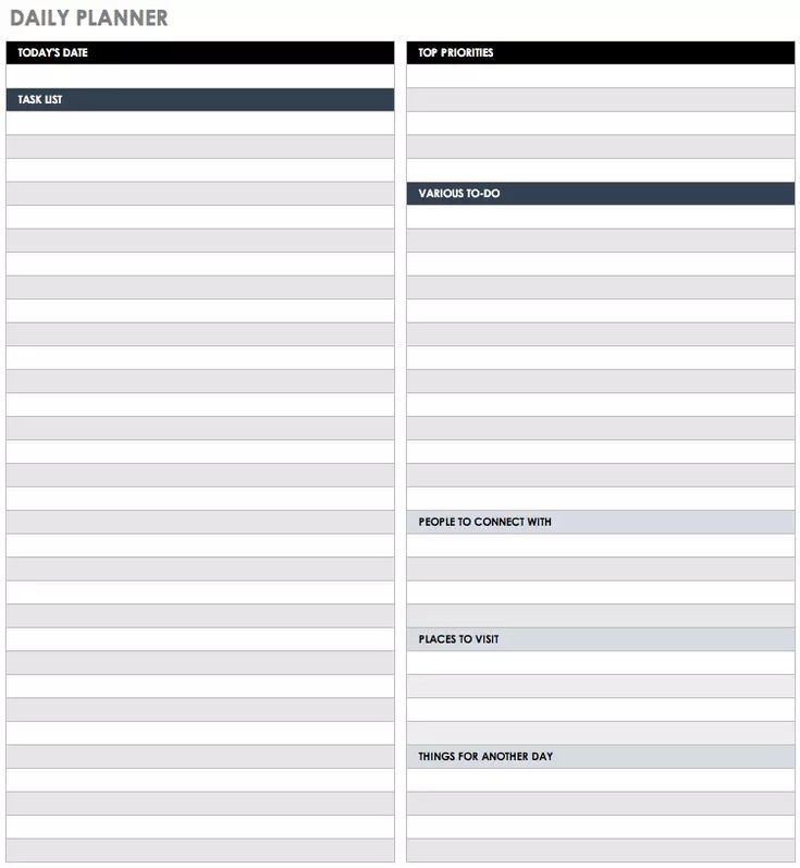 Detail 2020 Daily Calendar Excel Template Nomer 41