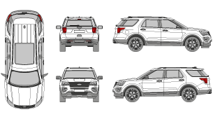 Detail 2020 Ford Explorer Template Nomer 12