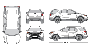 Detail 2020 Ford Explorer Template Nomer 16