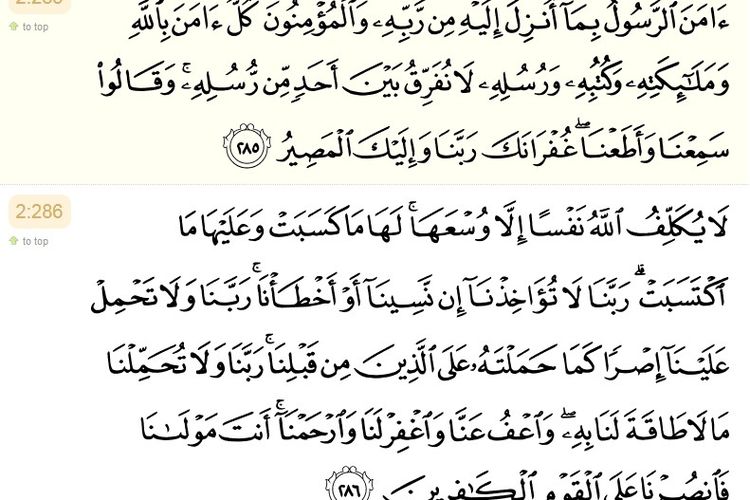 Detail 3 Ayat Terakhir Surat Al Baqarah Beserta Artinya Nomer 9