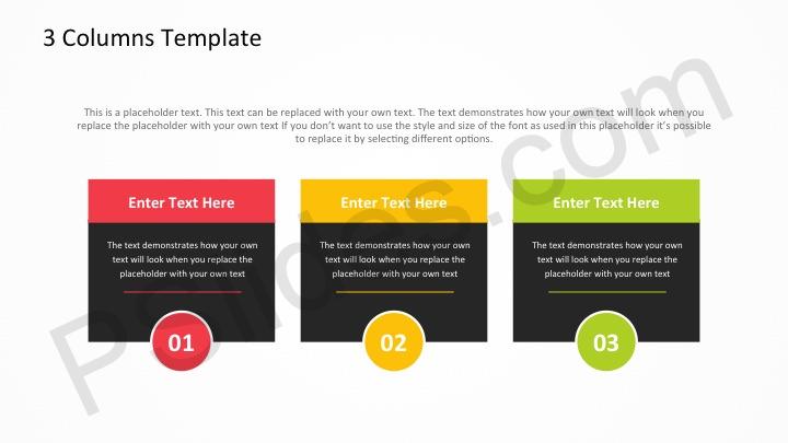 Detail 3 Column Template Powerpoint Nomer 11