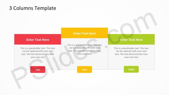 Detail 3 Column Template Powerpoint Nomer 12