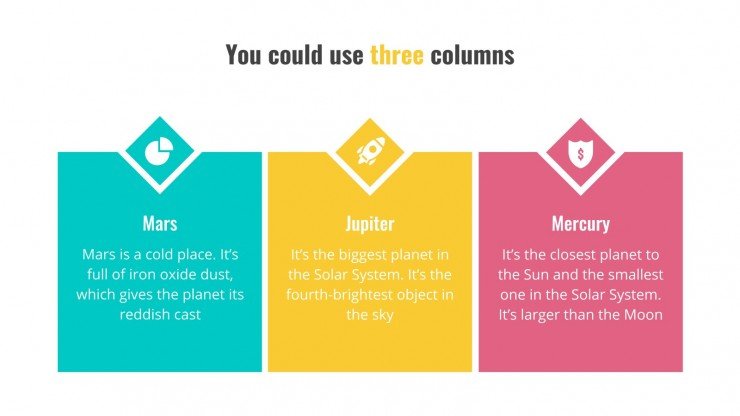 Detail 3 Column Template Powerpoint Nomer 21
