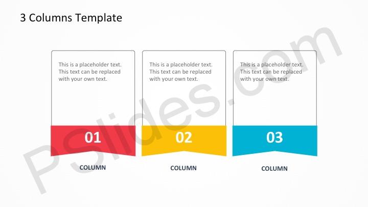 Detail 3 Column Template Powerpoint Nomer 22