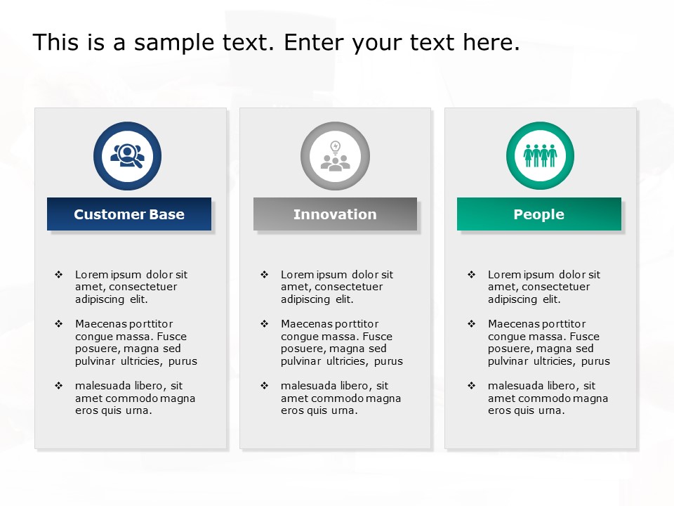 Detail 3 Column Template Powerpoint Nomer 4