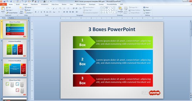 Download 3 Column Template Powerpoint Nomer 33