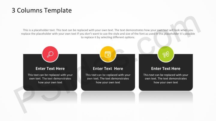 Detail 3 Column Template Powerpoint Nomer 5