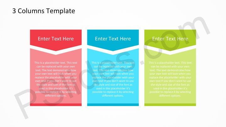 Detail 3 Column Template Powerpoint Nomer 6