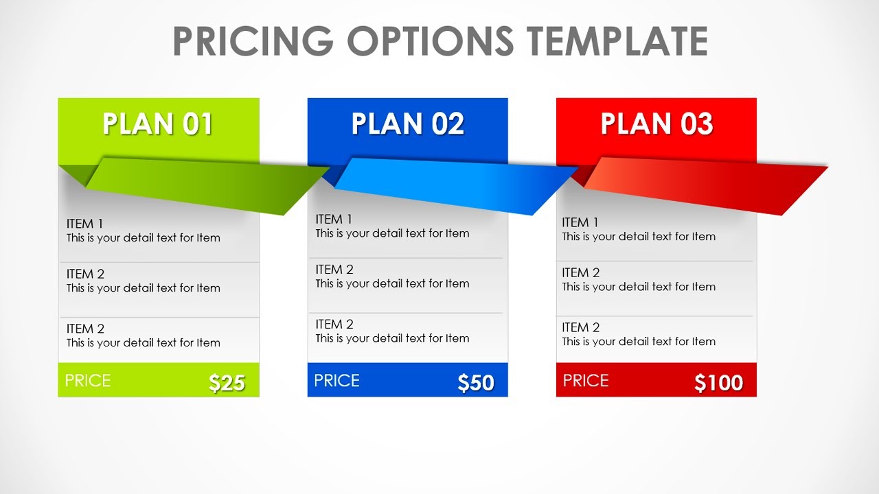 Detail 3 Column Template Powerpoint Nomer 53