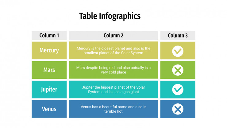 Detail 3 Column Template Powerpoint Nomer 58