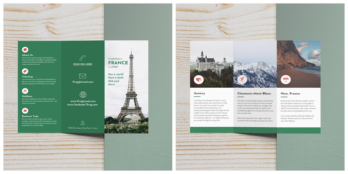 Detail 3 Panel Brochure Template Nomer 25