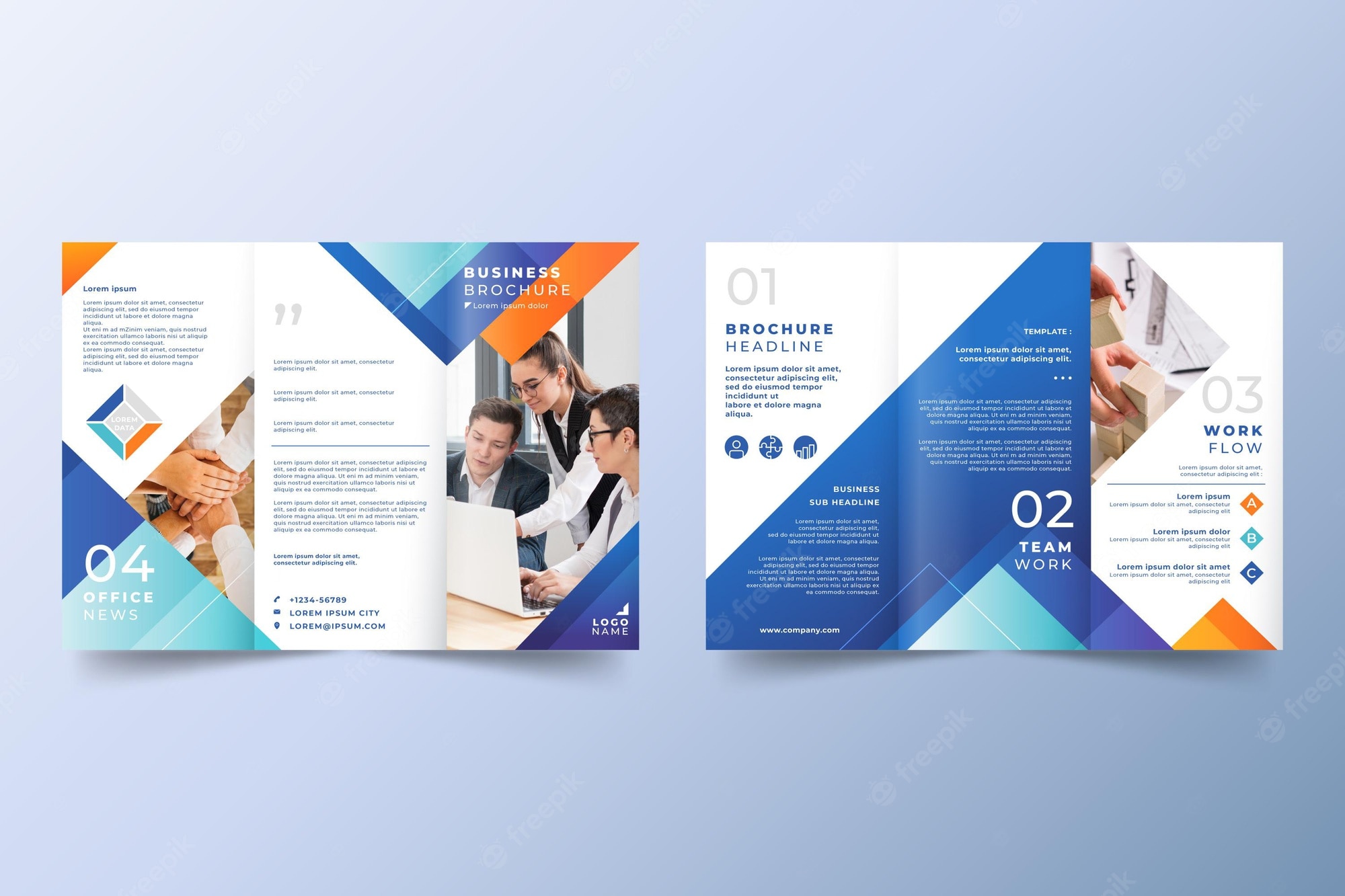 Detail 3 Panel Brochure Template Nomer 27