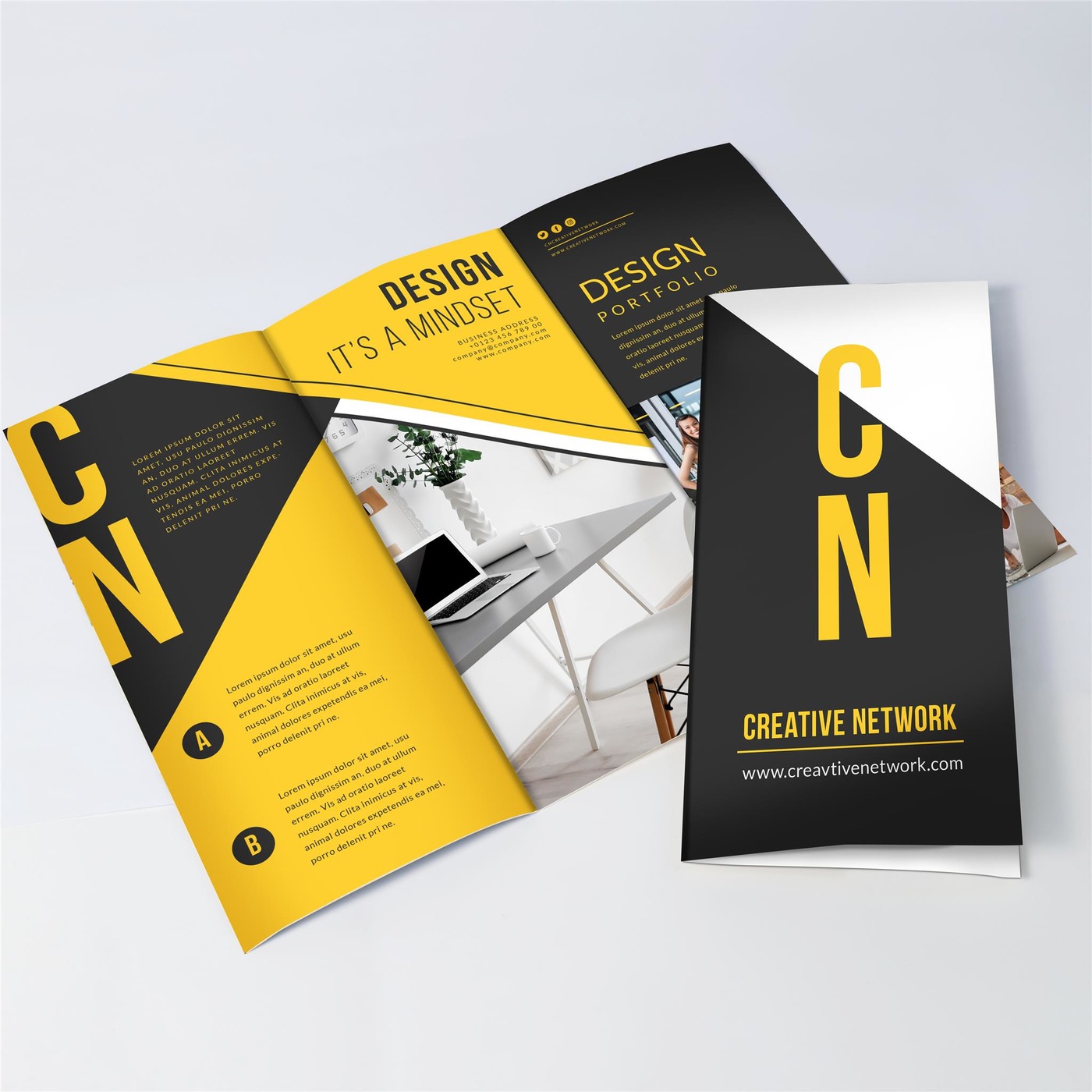 Detail 3 Panel Brochure Template Nomer 37