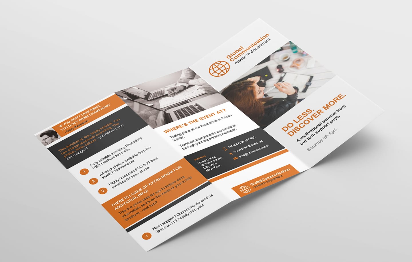 Download 3 Panel Brochure Template Nomer 8