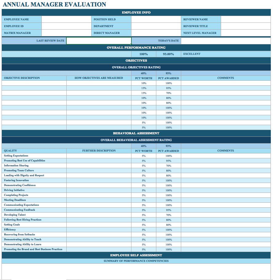 Detail 360 Appraisal Form Template Nomer 15