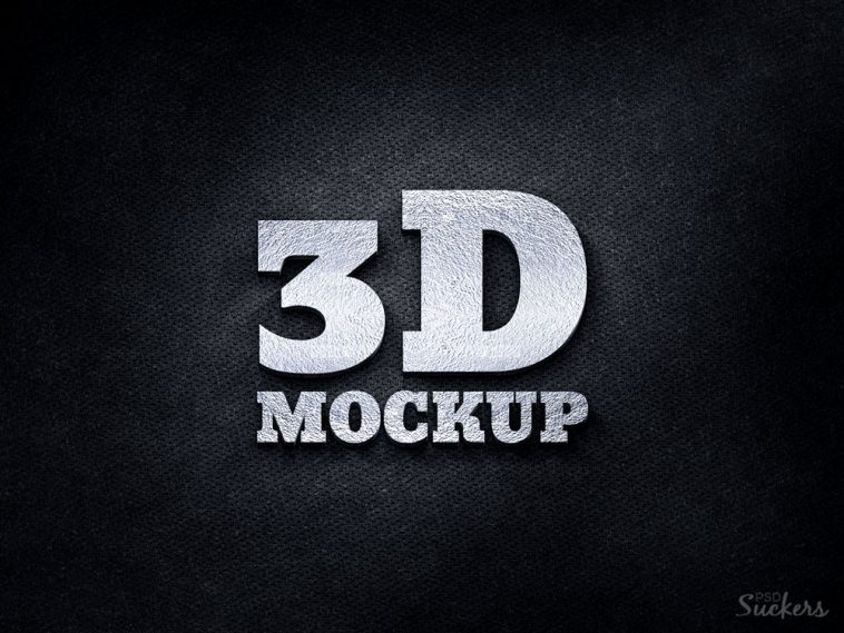 Detail 3d Logo Mockup Psd Template Free Nomer 26