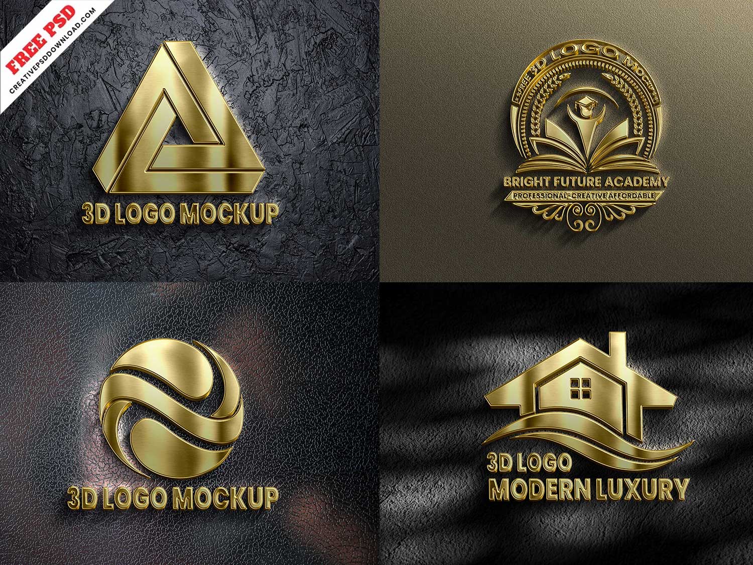 Detail 3d Logo Mockup Psd Template Free Nomer 46