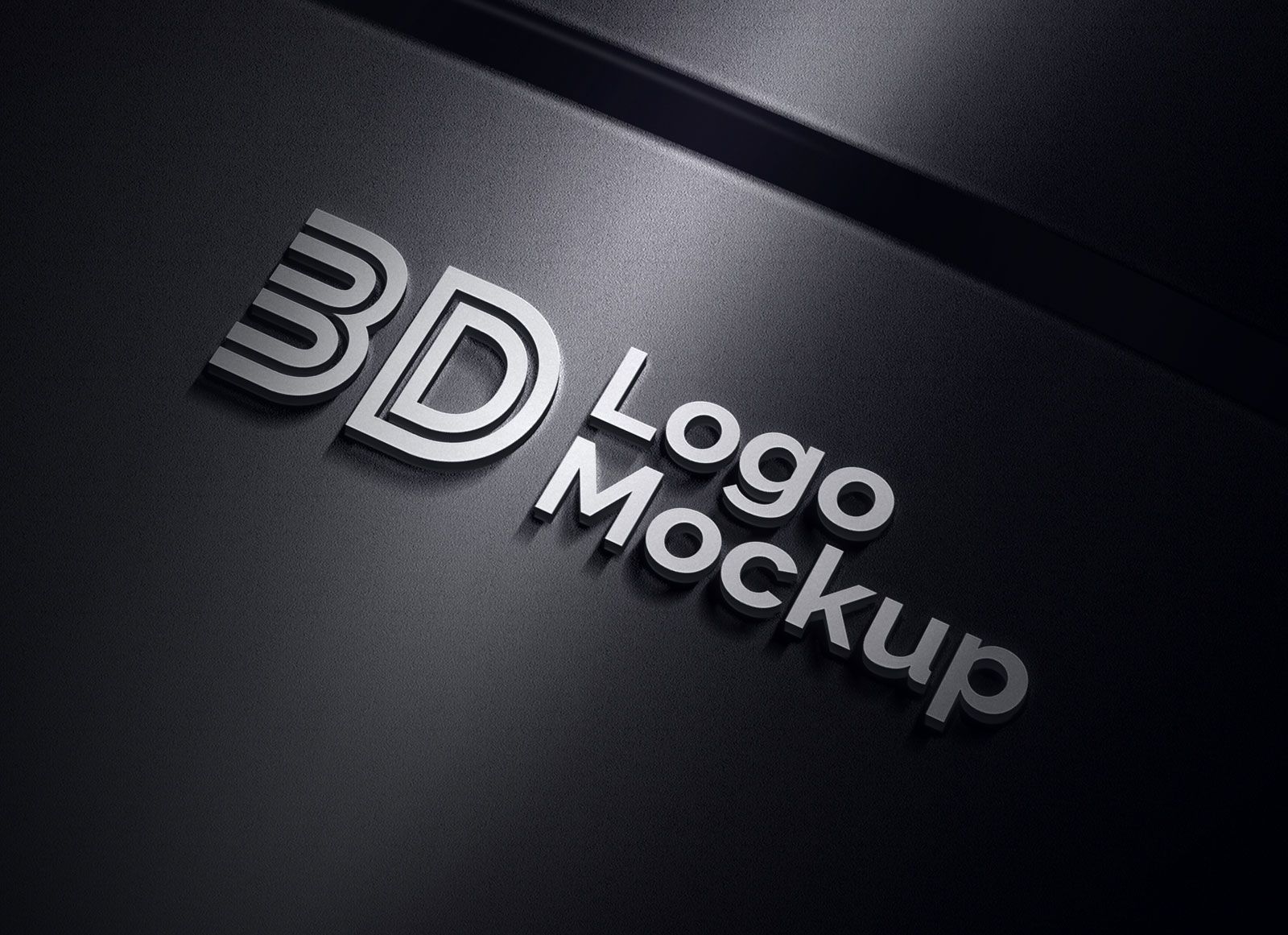 Download 3d Logo Mockup Psd Template Free Download Nomer 16