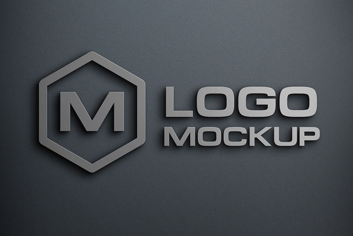 Detail 3d Logo Mockup Psd Template Free Download Nomer 3