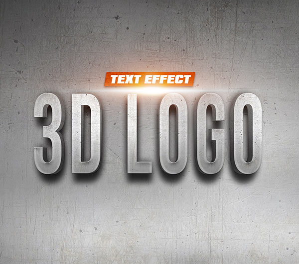 Detail 3d Logo Photoshop Template Nomer 19