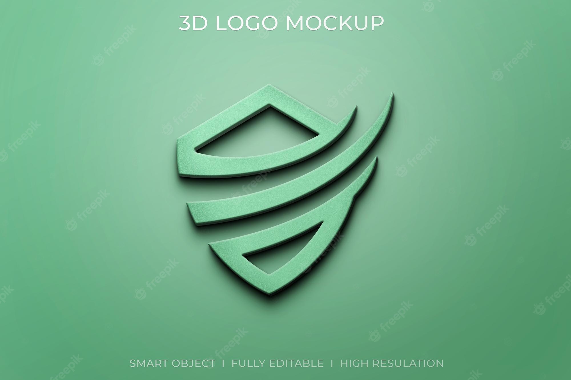 Detail 3d Logo Photoshop Template Nomer 26