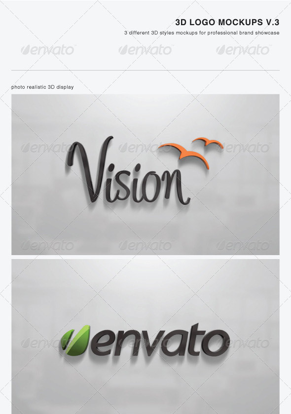 Detail 3d Logo Photoshop Template Nomer 40