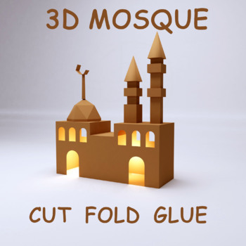 Detail 3d Mosque Template Nomer 13