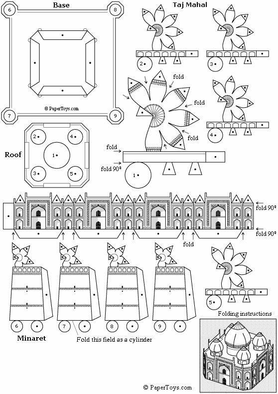 Detail 3d Mosque Template Nomer 24