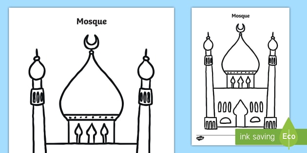 Detail 3d Mosque Template Nomer 6