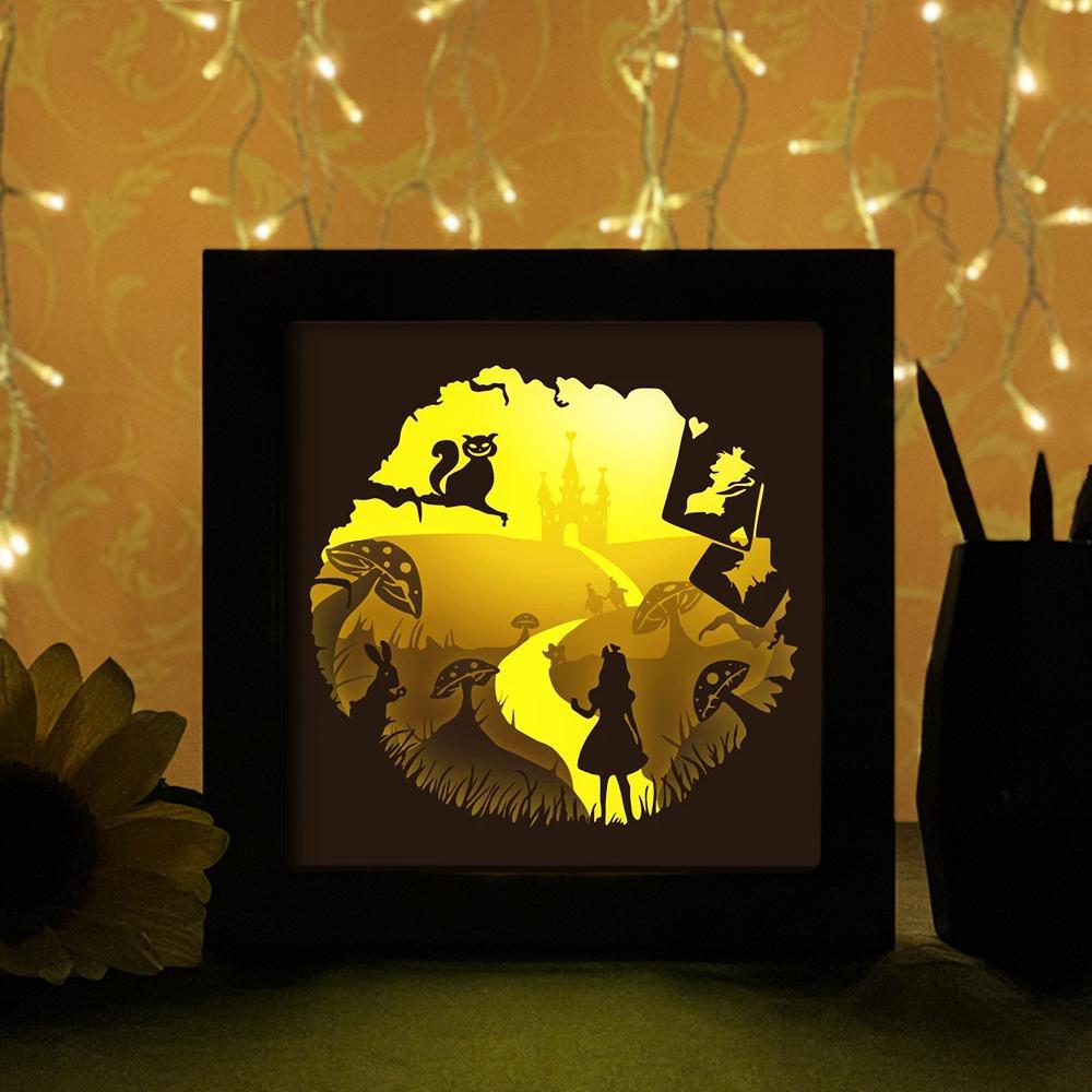 Detail 3d Paper Cut Light Box Template Download Nomer 33