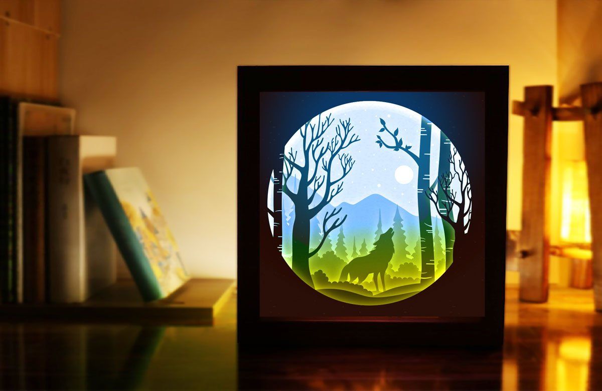 Detail 3d Paper Cut Light Box Template Download Nomer 43