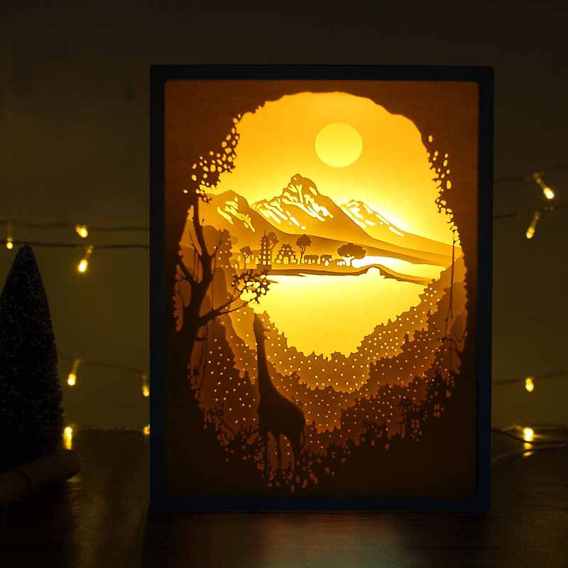 Detail 3d Paper Cut Light Box Template Download Nomer 55