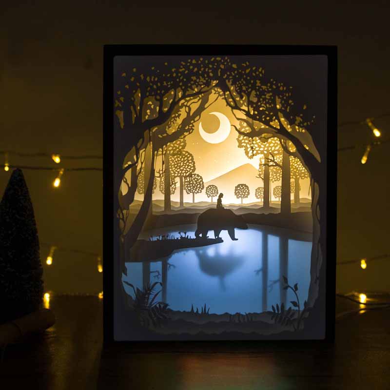 Detail 3d Paper Cut Light Box Template Download Nomer 7