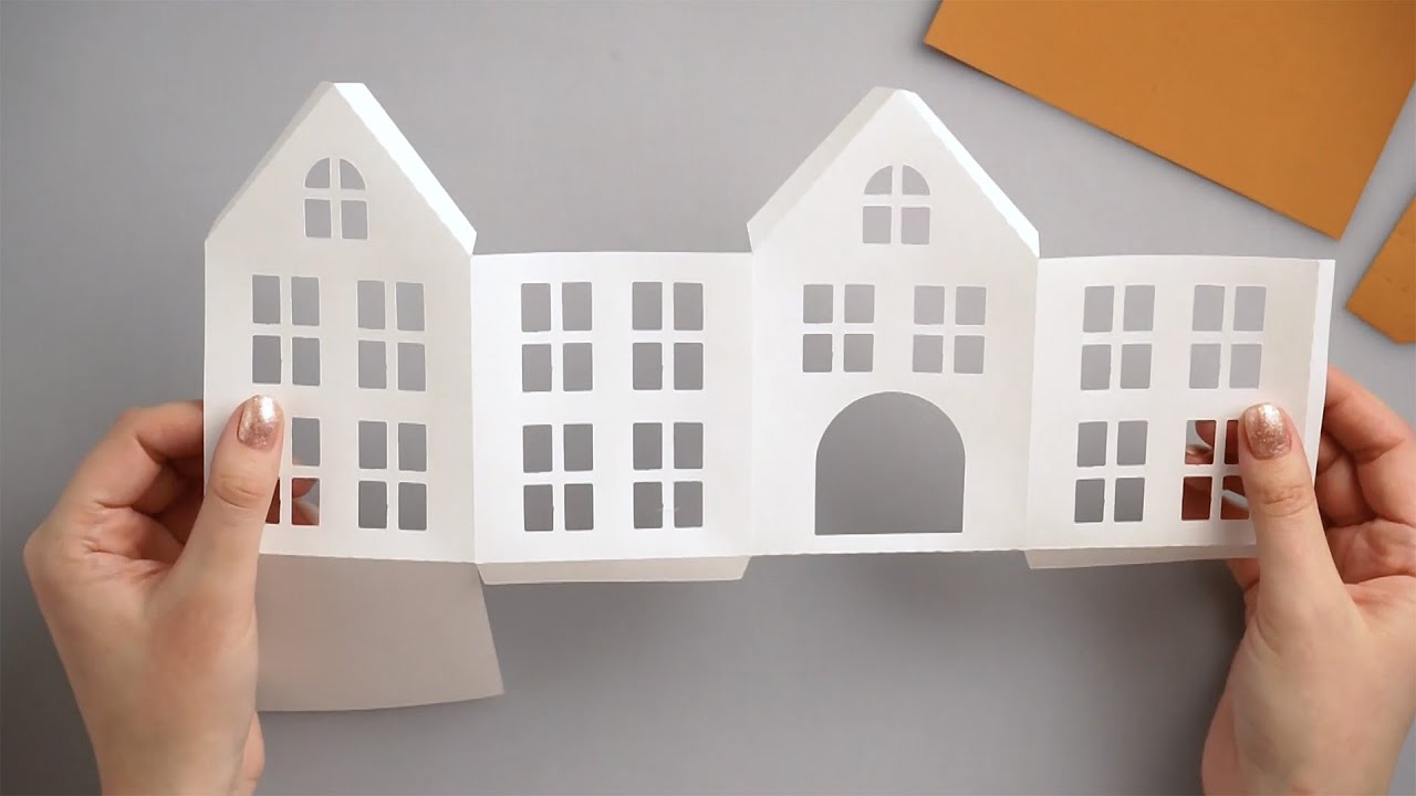 Detail 3d Paper House Template Nomer 2