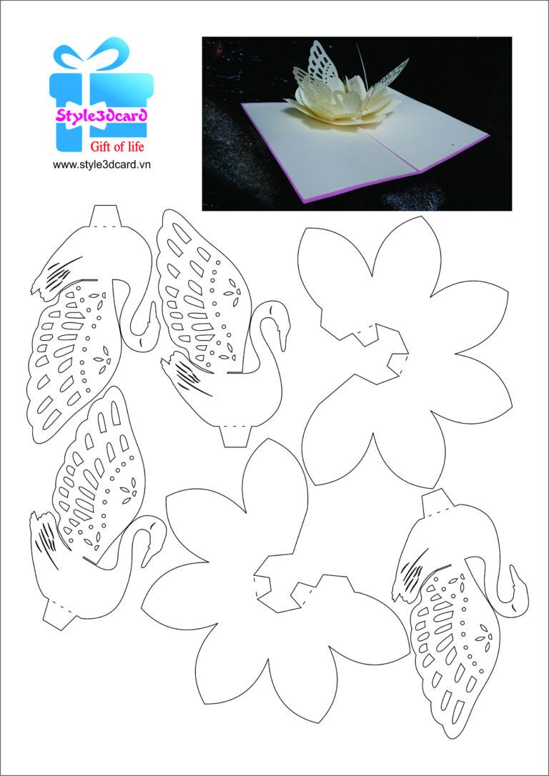 3d Pop Up Card Template - KibrisPDR