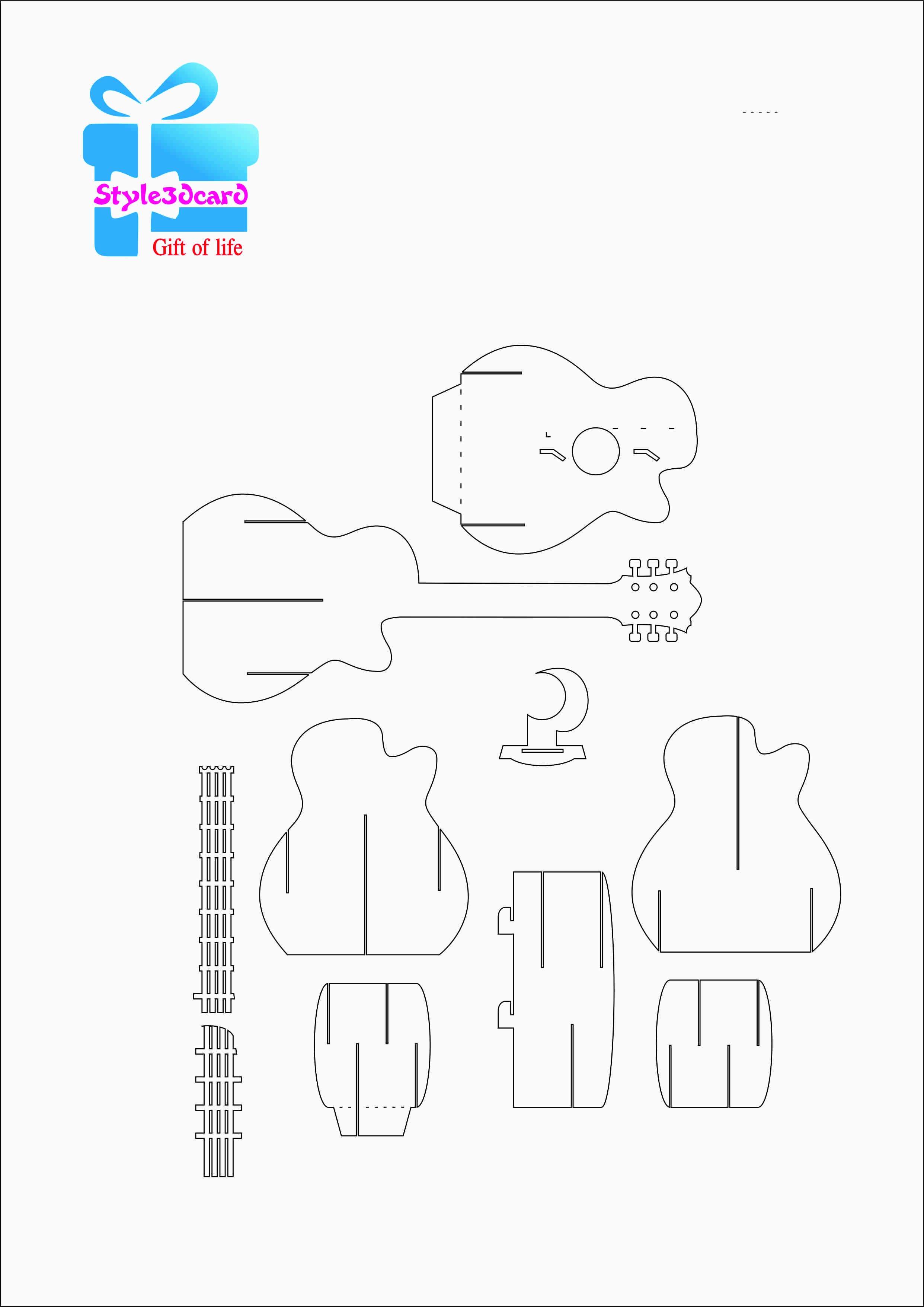 Detail 3d Pop Up Card Template Nomer 10